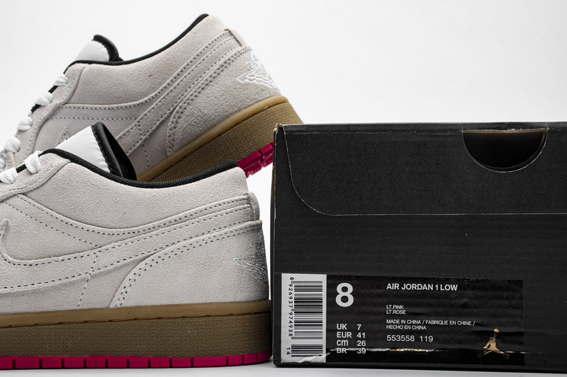 Nike Air Jordan 1 Low Hyper Pink 553558 119 8 - www.kickbulk.co