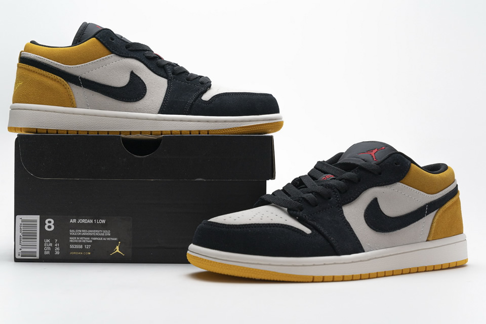 Nike Air Jordan 1 Low University Gold 553558 127 3 - www.kickbulk.co