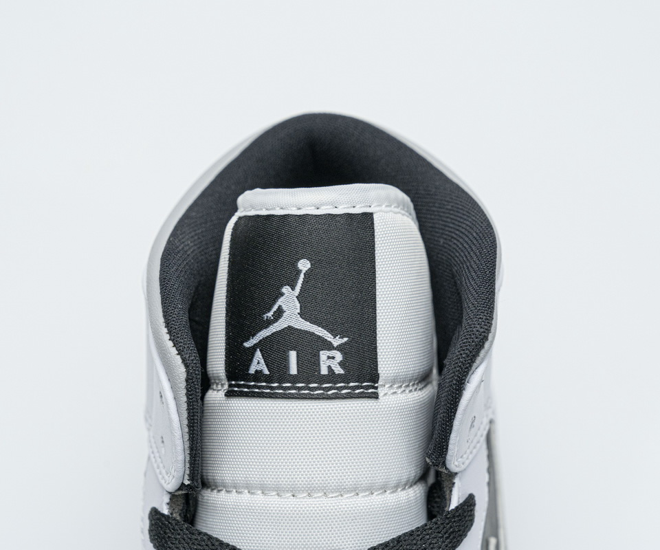 Nike Air Jordan 1 Mid White Shadow Black 554724 073 10 - www.kickbulk.co