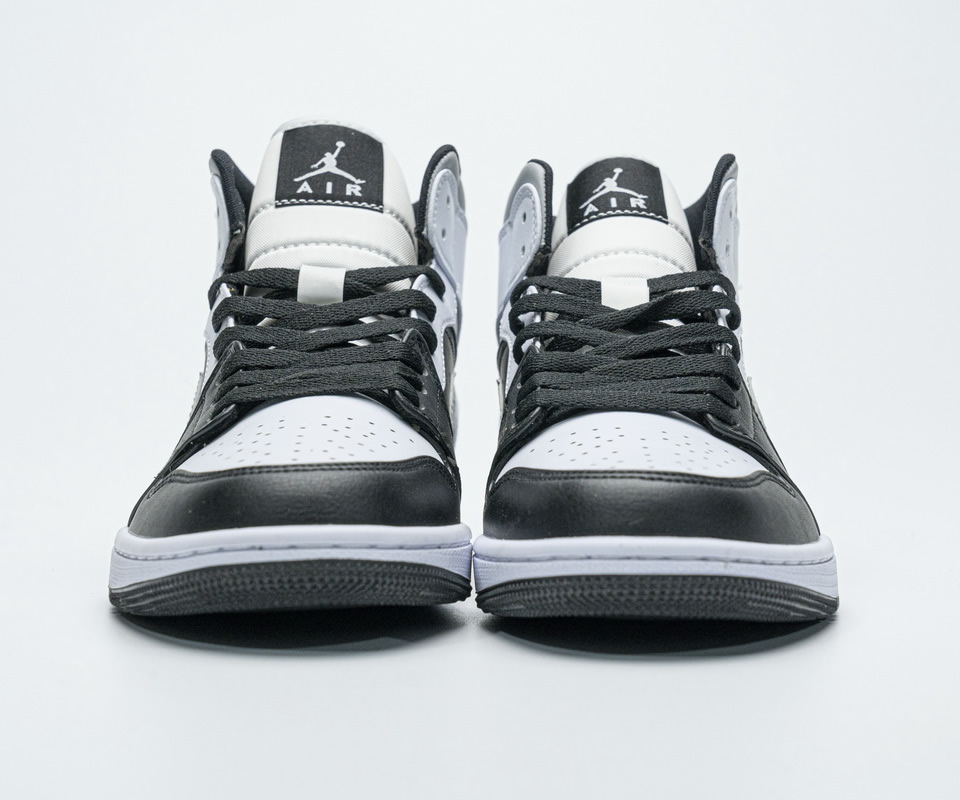 Nike Air Jordan 1 Mid White Shadow Black 554724 073 6 - www.kickbulk.co