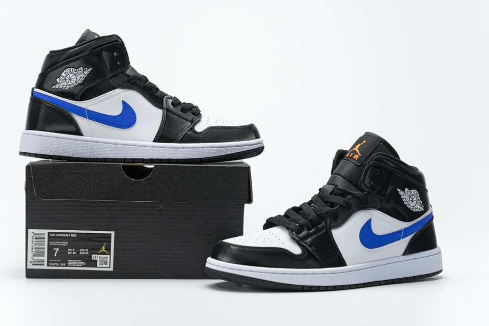 Nike Air Jordan 1 Mid Astronomy Blue 554724 084 3 - www.kickbulk.co