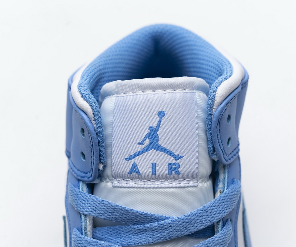 Nike Air Jordan 1 Retro Mid Unc University Blue 554724 106 10 - www.kickbulk.co