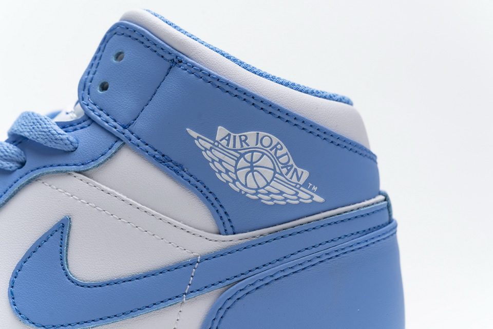 Nike Air Jordan 1 Retro Mid Unc University Blue 554724 106 16 - www.kickbulk.co
