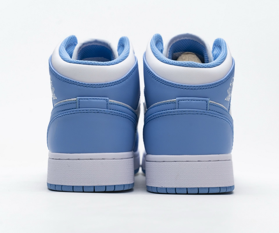 Nike Air Jordan 1 Retro Mid Unc University Blue 554724 106 7 - www.kickbulk.co