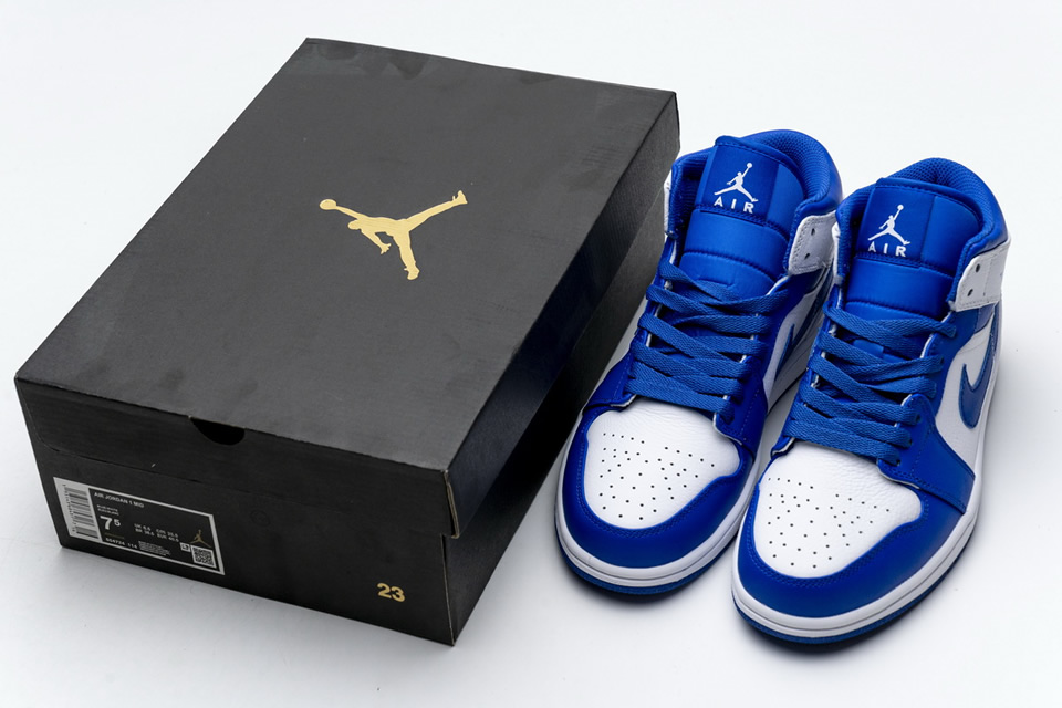 Nike Air Jordan 1 Mid Hyper Royal 554724 114 4 - www.kickbulk.co