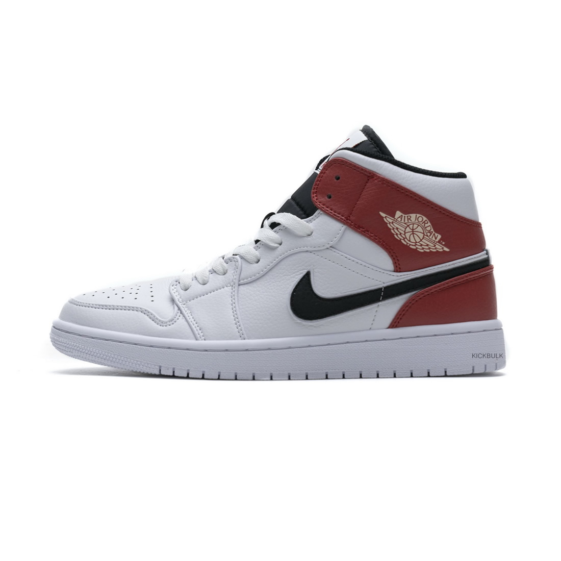 Nike Air Jordan 1 Mid White Black Gym Red 554724 116 1 - www.kickbulk.co