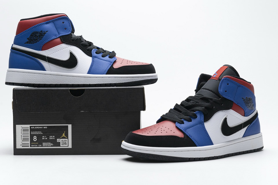 Nike Air Jordan 1 Mid Top 3 554724 124 3 - www.kickbulk.co