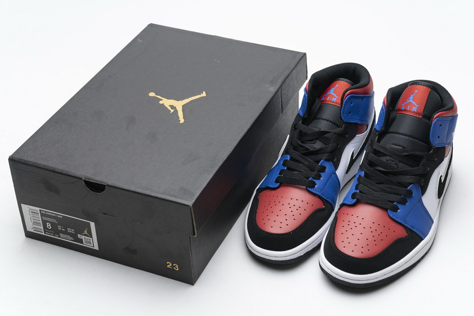 Nike Air Jordan 1 Mid Top 3 554724 124 4 - www.kickbulk.co