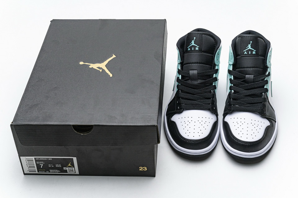 Nike Air Jordan 1 Mid Island Green 554724 132 8 - www.kickbulk.co