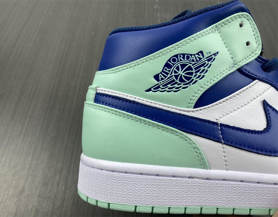 Air Jordan 1 Mid Blue Mint 554724 413 16 - www.kickbulk.co