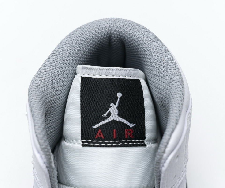 Nike Air Jordan 1 Mid Gs White Cement 554725 115 10 - www.kickbulk.co