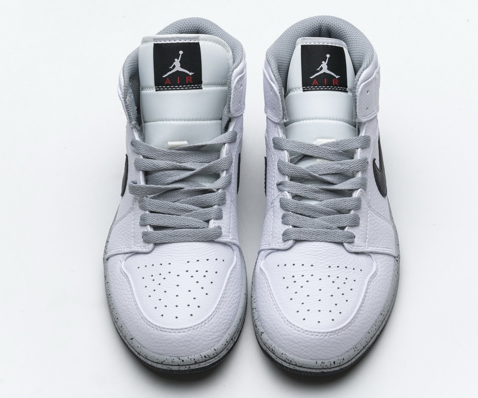 Nike Air Jordan 1 Mid Gs White Cement 554725 115 2 - www.kickbulk.co