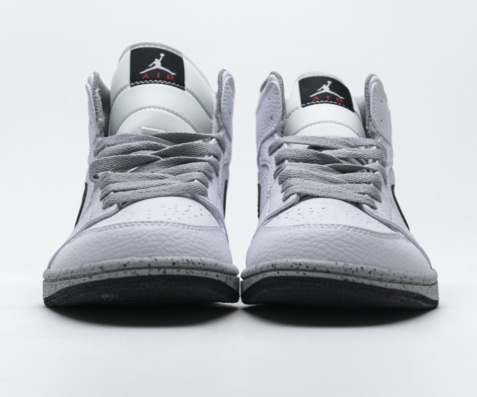 Nike Air Jordan 1 Mid Gs White Cement 554725 115 6 - www.kickbulk.co