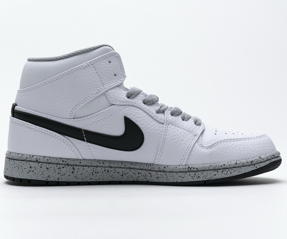 Nike Air Jordan 1 Mid Gs White Cement 554725 115 8 - www.kickbulk.co