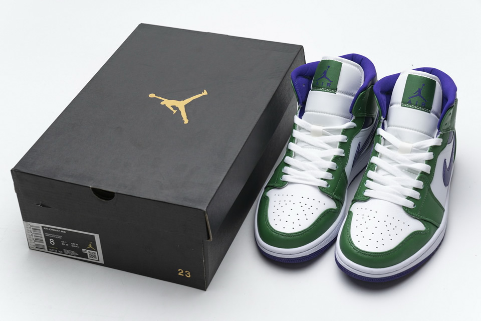 Nike Air Jordan 1 Mid Incredible Hulk 554725 300 4 - www.kickbulk.co