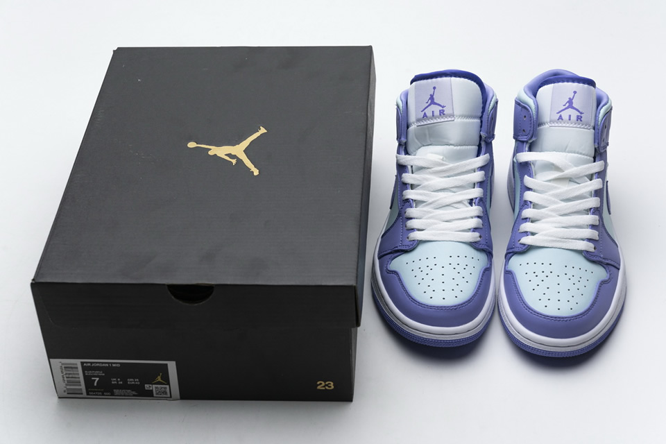 Nike Air Jordan 1 Mid Purple Aqua Blue 554725 500 5 - www.kickbulk.co