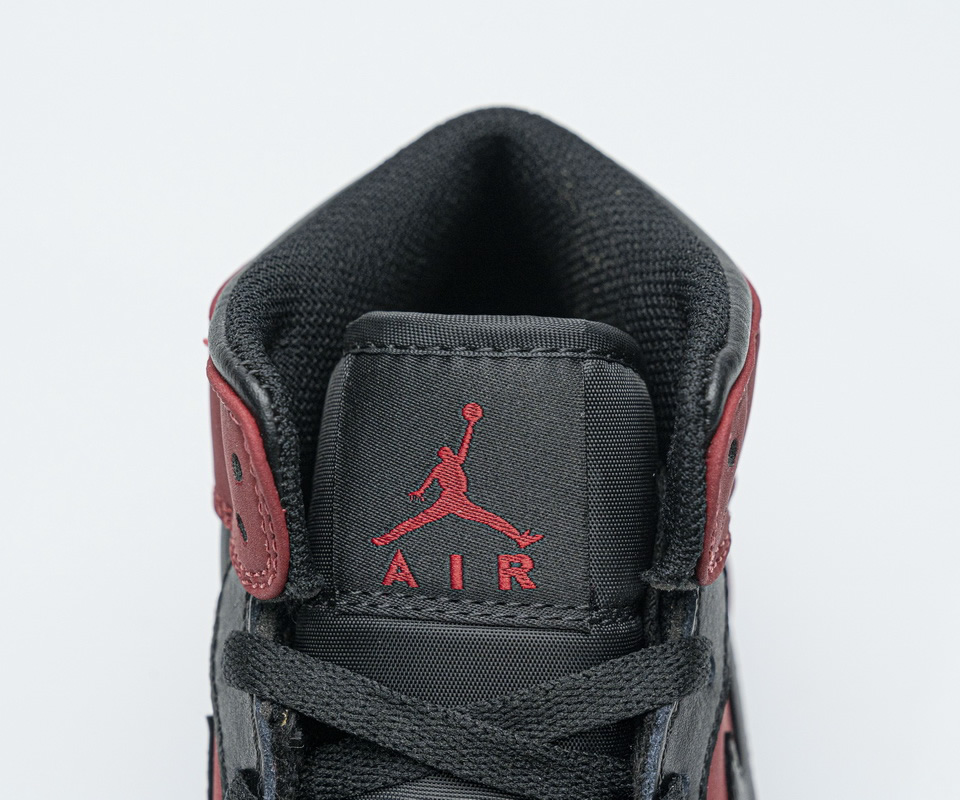 Nike Air Jordan 1 Mid Banned Gym Red Black 554725 610 10 - www.kickbulk.co