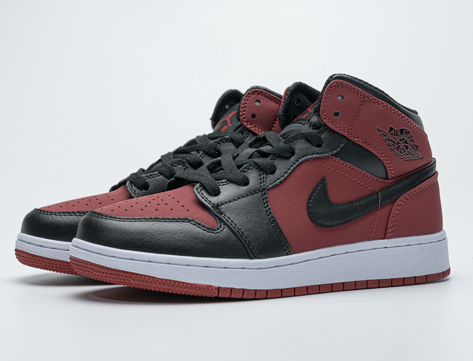 Nike Air Jordan 1 Mid Banned Gym Red Black 554725 610 5 - www.kickbulk.co