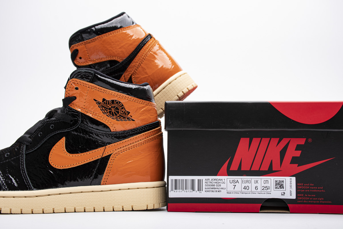 Air Jordan 1 Retro High Og Shattered Backboard 3 2019 Black Pale Vanilla Starfish 555088 028 6 - www.kickbulk.co