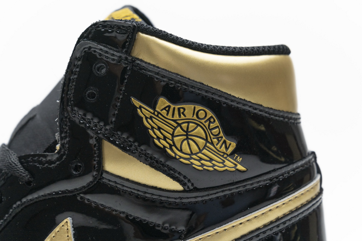 Air Jordan 1 High Og Black Gold Patent Leather New Release Date 555088 032 11 - www.kickbulk.co