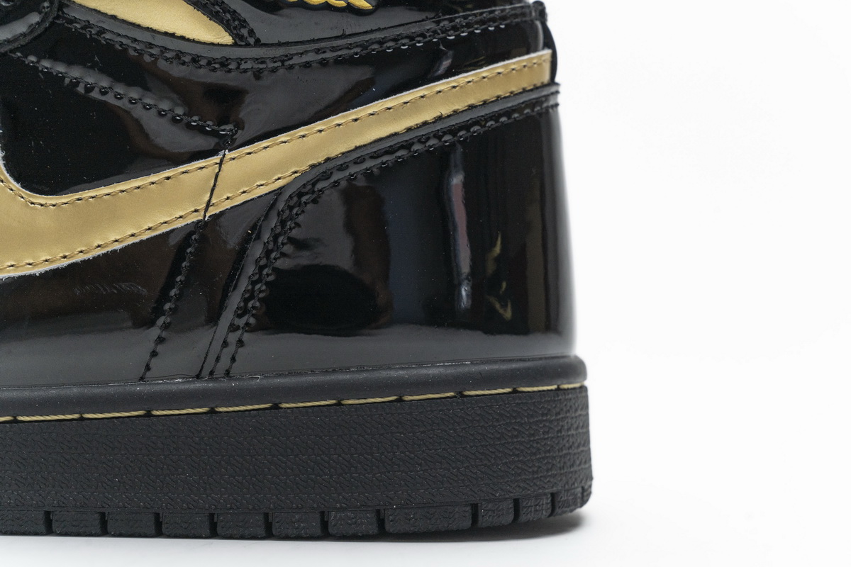 Air Jordan 1 High Og Black Gold Patent Leather New Release Date 555088 032 19 - www.kickbulk.co