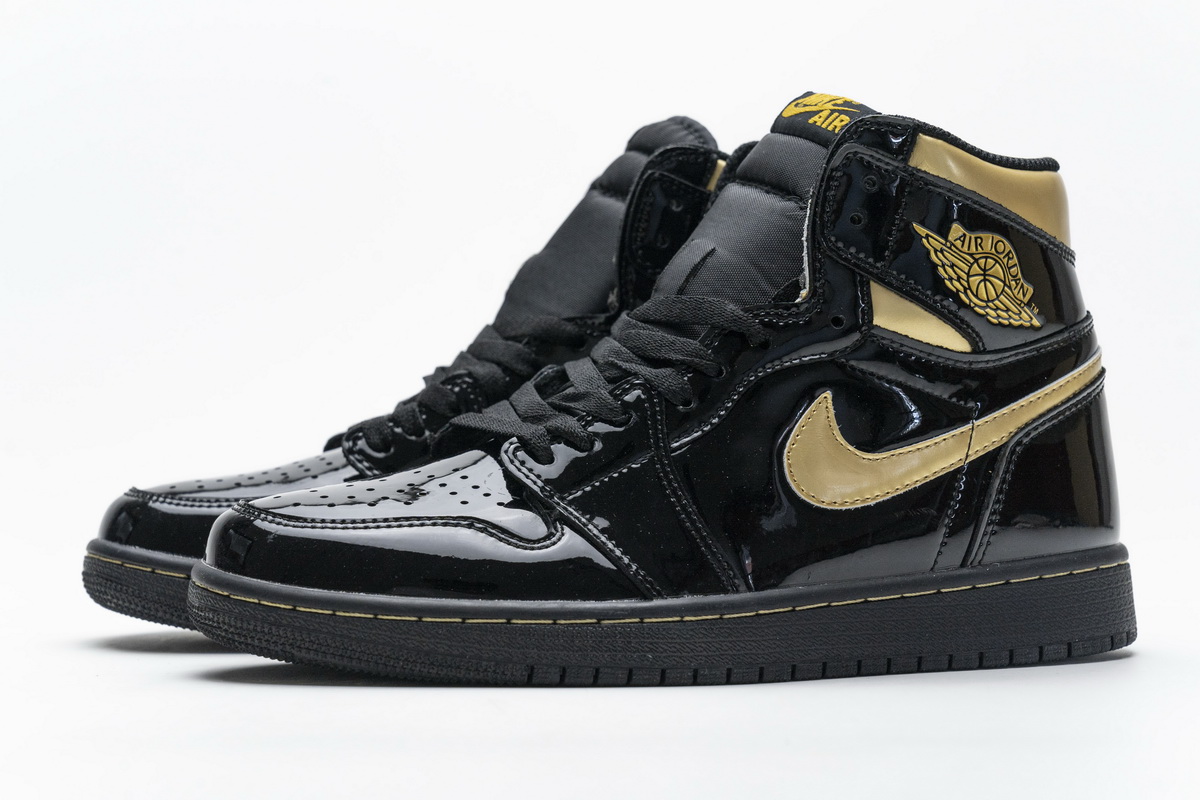 Air Jordan 1 High Og Black Gold Patent Leather New Release Date 555088 032 4 - www.kickbulk.co