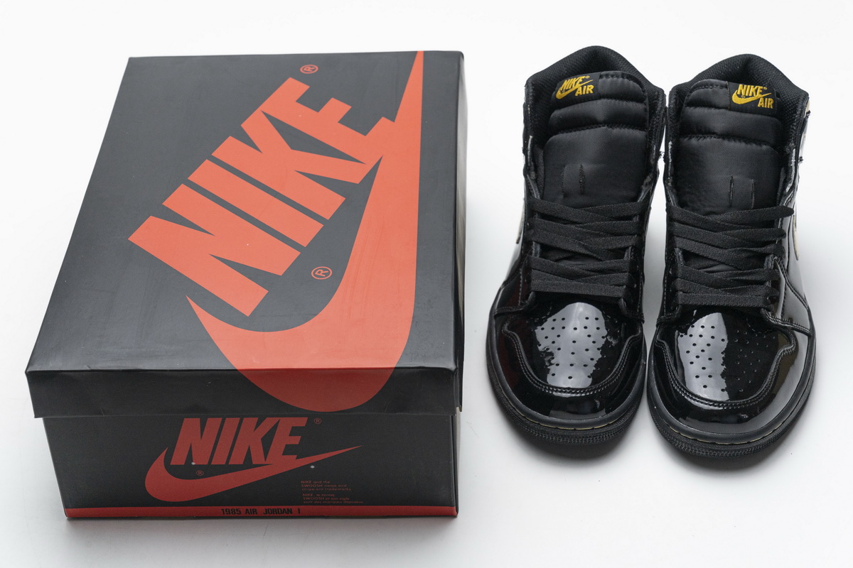 Air Jordan 1 High Og Black Gold Patent Leather New Release Date 555088 032 7 - www.kickbulk.co