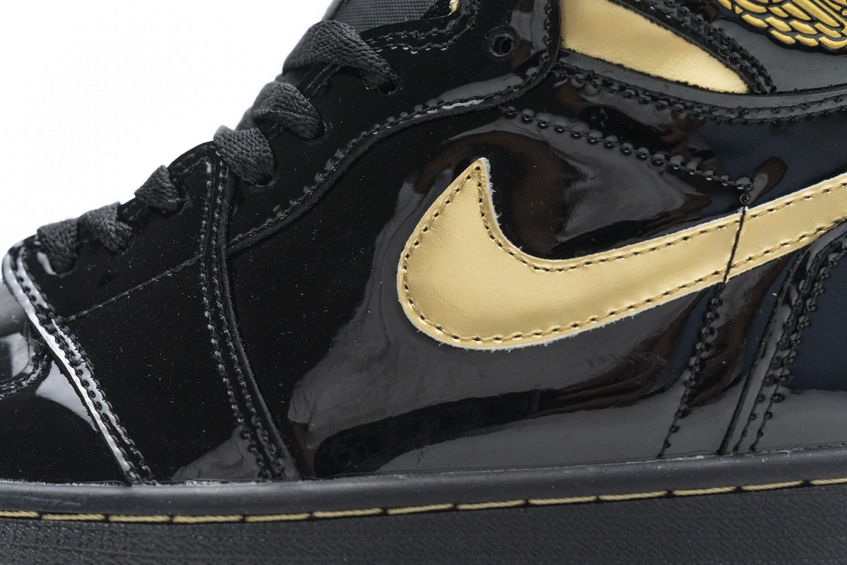 Air Jordan 1 High Og Black Gold Patent Leather New Release Date 555088 032 9 - www.kickbulk.co