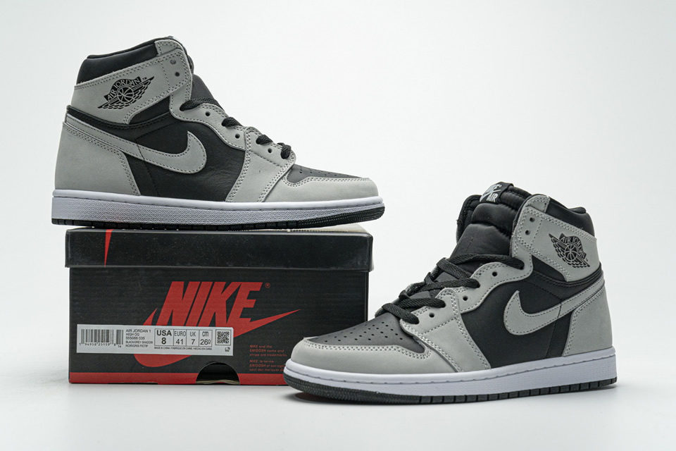 Nike Air Jordan 1 Shadow 2 Black Light Smoke Grey 555088 035 3 - www.kickbulk.co