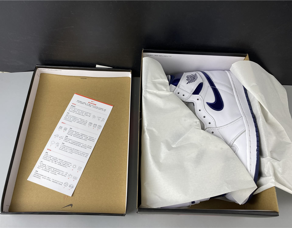 Air Jordan 1 Retro High Og Metallic Navy 555088 106 20 - www.kickbulk.co