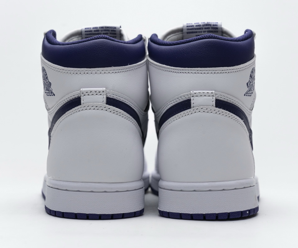 Nike Air Jordan 1 Retro High Og White Purple 555088 115 5 - www.kickbulk.co