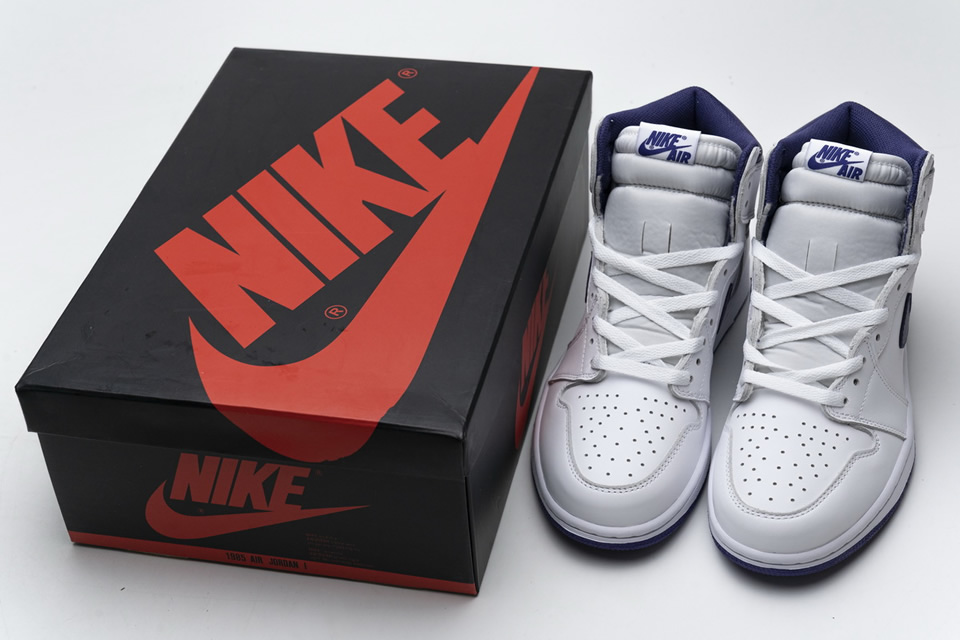 Nike Air Jordan 1 Retro High Og White Purple 555088 115 6 - www.kickbulk.co