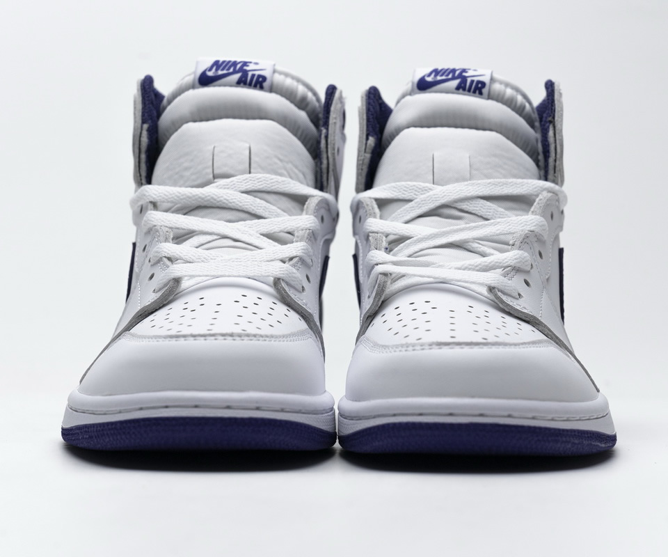 Nike Air Jordan 1 Retro High Og White Purple 555088 115 7 - www.kickbulk.co