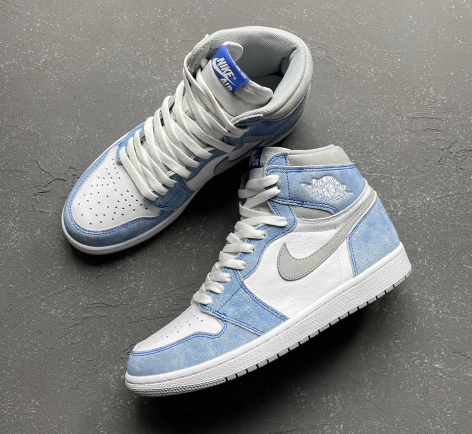 Nike Air Jordan 1 High Og Gs Wash North Carolan 555088 402 6 - www.kickbulk.co