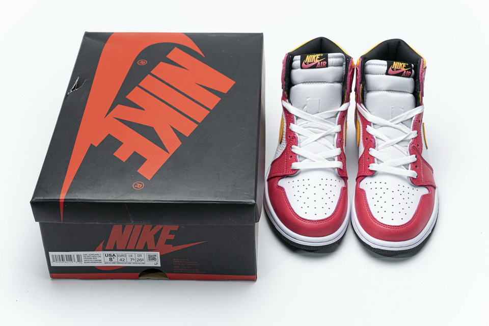 Nike Air Jordan 1 High Og Light Fusion Red 555088 603 7 - www.kickbulk.co