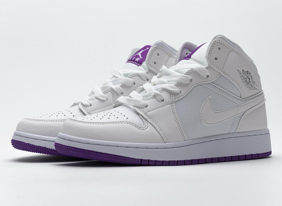 Nike Air Jordan 1 Mid Se White Fuchsia Blast 555112 100 6 - www.kickbulk.co