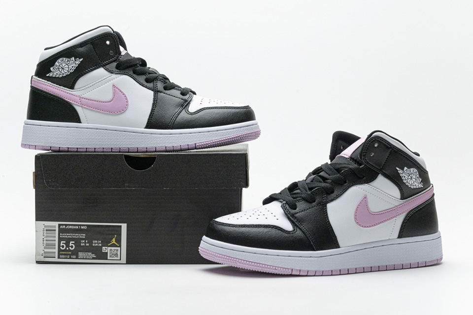 Nike Air Jordan 1 Mid Gs Arctic Pink 555112 103 3 - www.kickbulk.co