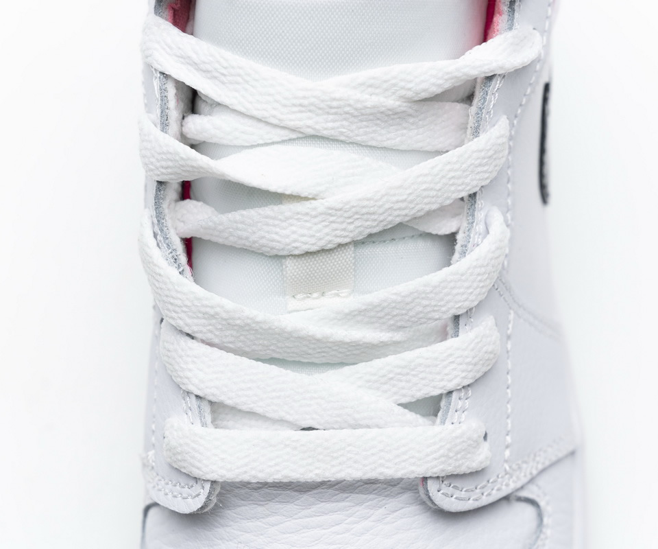 Nike Air Jordan 1 Mid White Black Hyper Pink 555112 106 11 - www.kickbulk.co