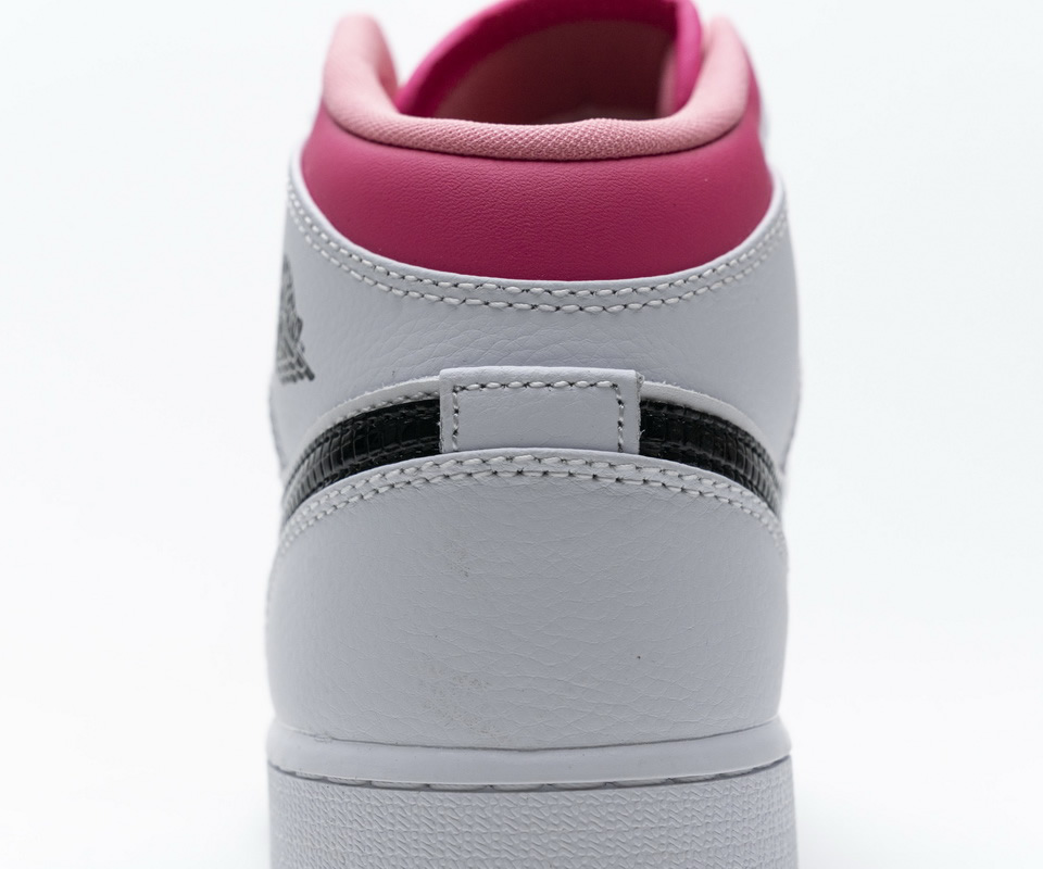 Nike Air Jordan 1 Mid White Black Hyper Pink 555112 106 17 - www.kickbulk.co