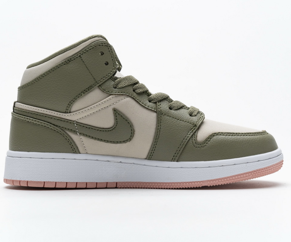 Nike Air Jordan 1 Mid Gs Trooper Bleached Coral 555112 225 8 - www.kickbulk.co