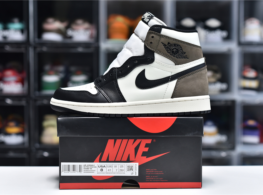 Nike Air Jordan 1 Retro High Og Gs Black Mocha 575441 105 9 - www.kickbulk.co