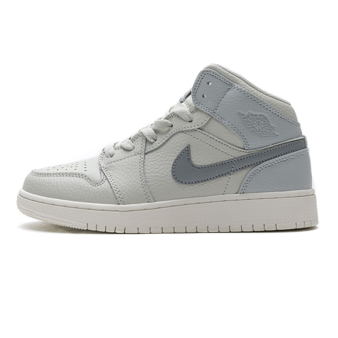 Nike Air Jordan 1 Mid Light Bone Grey 582542 003 1 - www.kickbulk.co