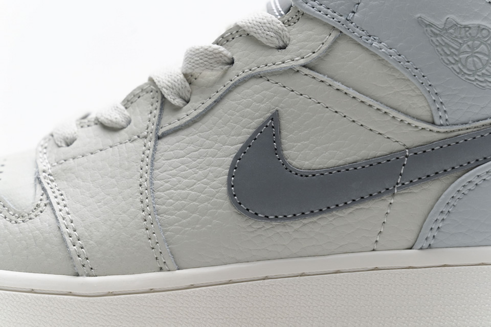 Nike Air Jordan 1 Mid Light Bone Grey 582542 003 13 - www.kickbulk.co