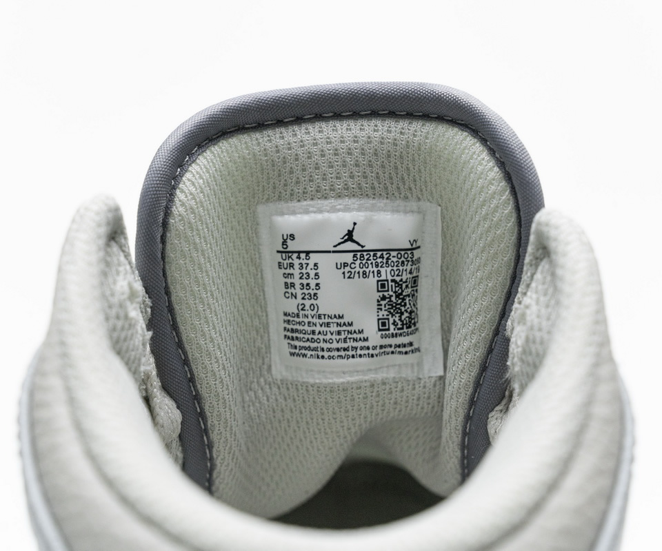 Nike Air Jordan 1 Mid Light Bone Grey 582542 003 17 - www.kickbulk.co