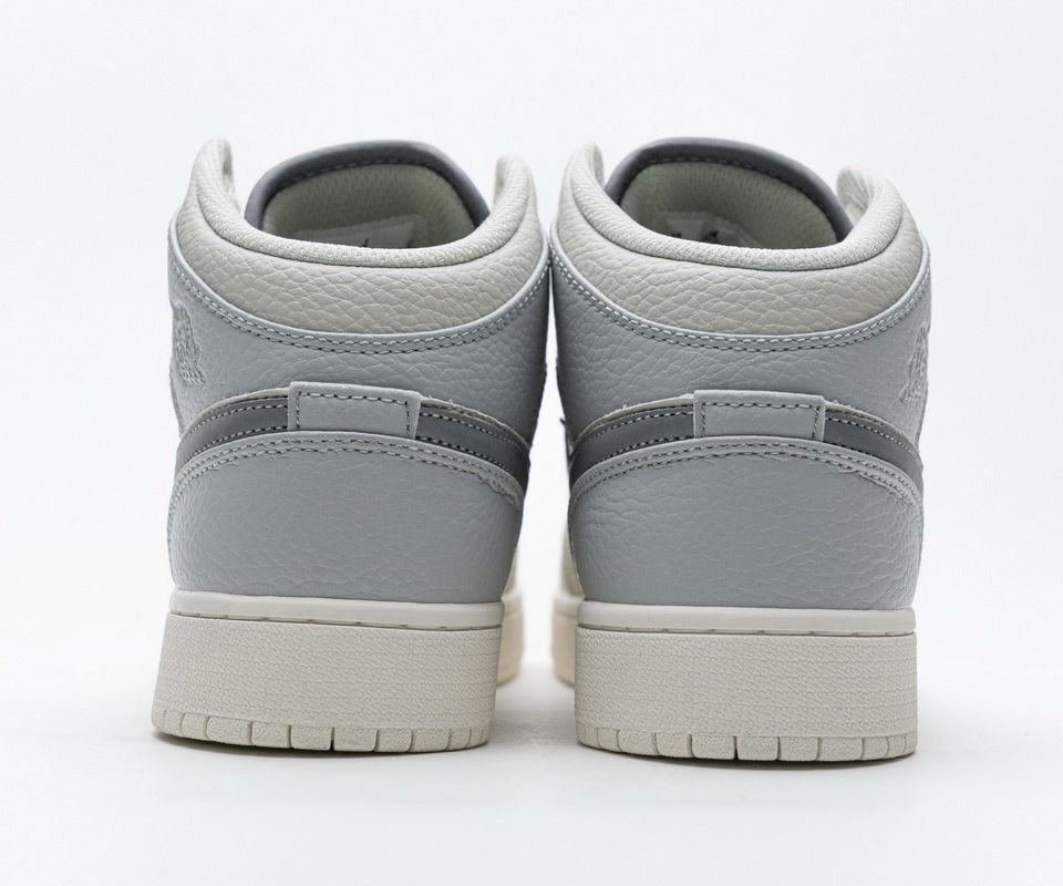 Nike Air Jordan 1 Mid Light Bone Grey 582542 003 5 - www.kickbulk.co