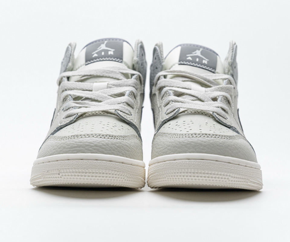 Nike Air Jordan 1 Mid Light Bone Grey 582542 003 8 - www.kickbulk.co