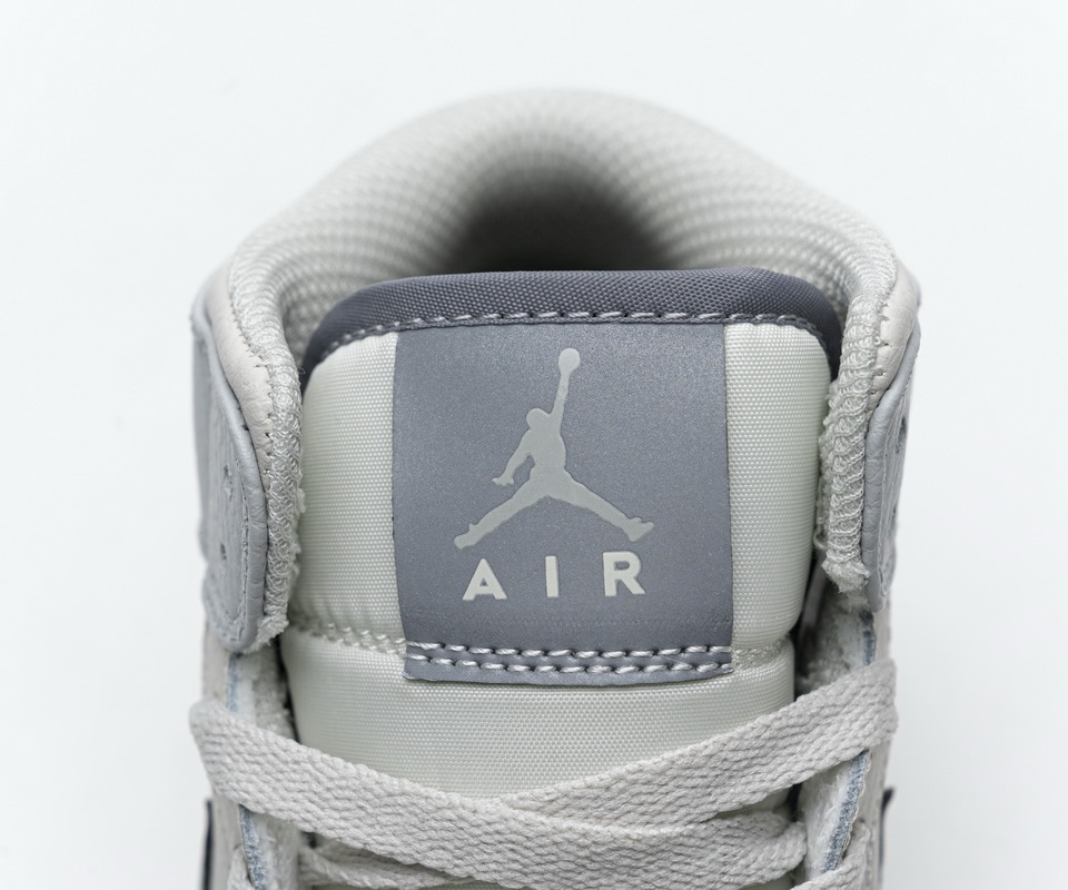 Nike Air Jordan 1 Mid Light Bone Grey 582542 003 9 - www.kickbulk.co