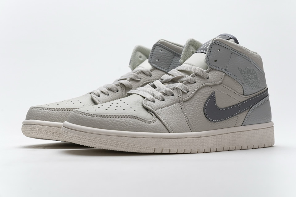 Nike Air Jordan 1 Mid Light Bone Grey Fog 852542 003 5 - www.kickbulk.co