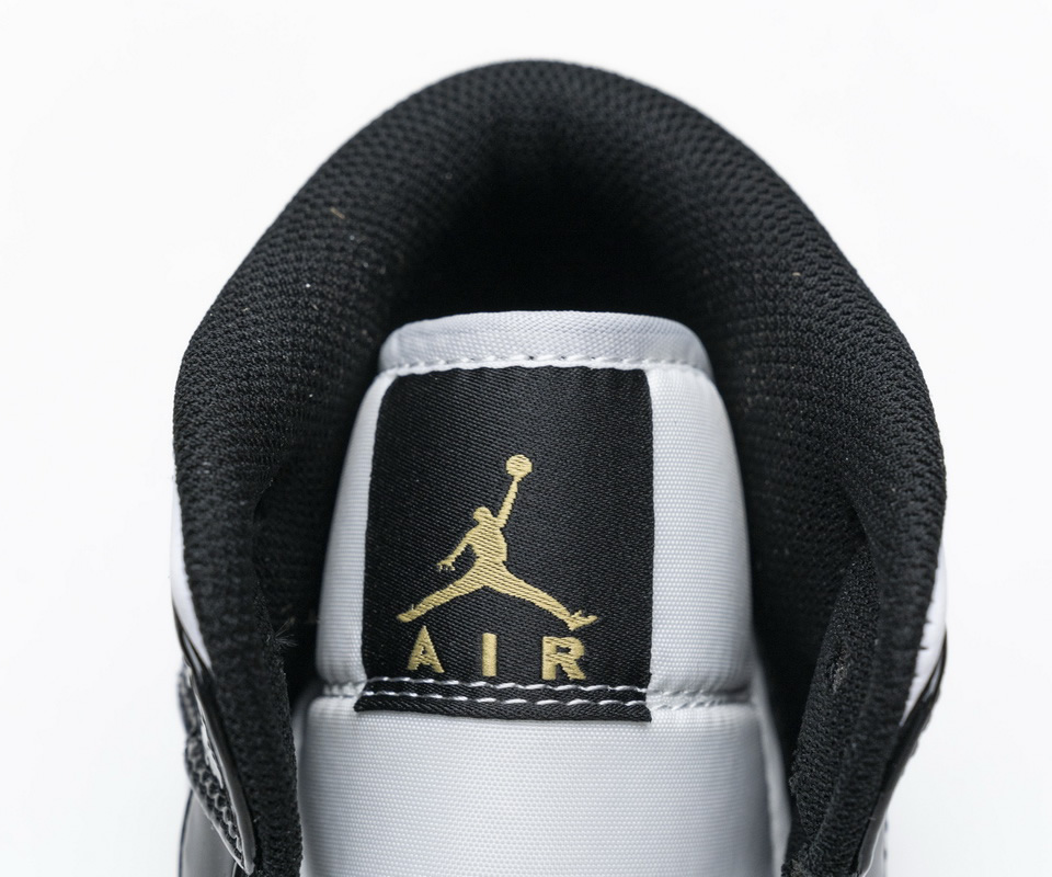 Nike Air Jordan 1 Mid Gold Patent Leather 852542 007 10 - www.kickbulk.co