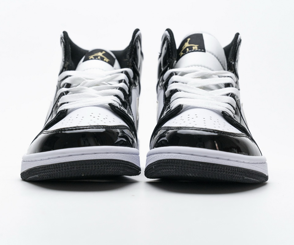Nike Air Jordan 1 Mid Gold Patent Leather 852542 007 6 - www.kickbulk.co